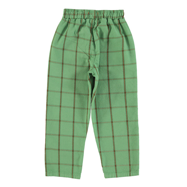 PiuPiuchick Unisex Trousers Green Checkered