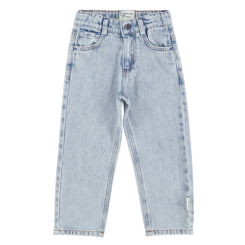 PiuPiuchick Unisex Trousers Washed Blue Denim