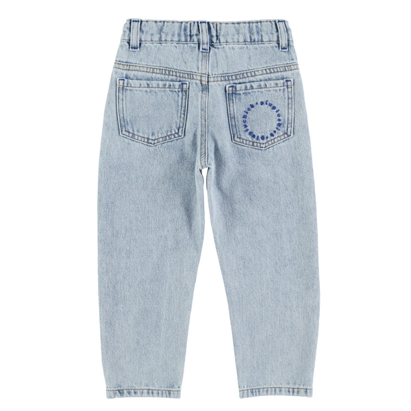 PiuPiuchick Unisex Trousers Washed Blue Denim