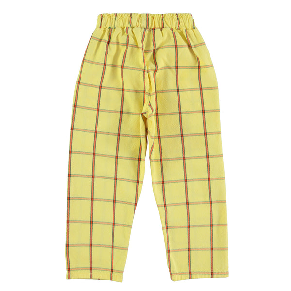 PiuPiuchick Unisex Trousers Yellow Checkered