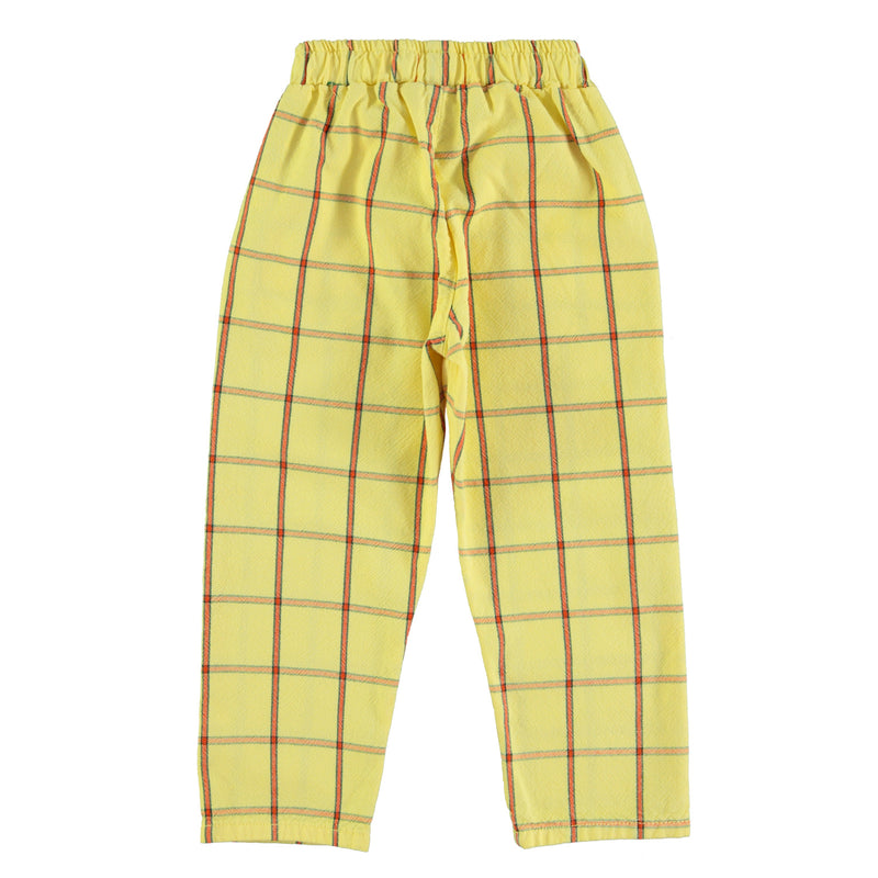 PiuPiuchick Unisex Trousers Yellow Checkered