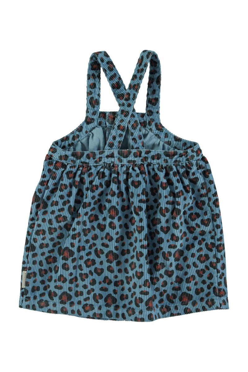 PiuPiuchick Short Dress Blue w/ Animal Print