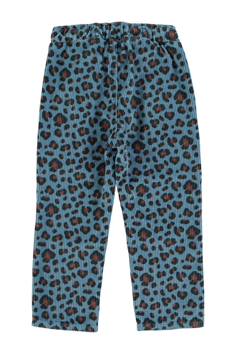 PiuPiuchick Unisex Trousers Blue w/ Animal Print