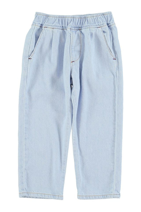PiuPiuchick Trousers Light Blue Soft Denim