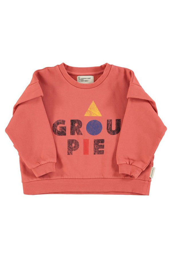 PiuPiuchick Sweatshirt Pink w/ "Groupie" Print