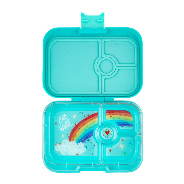 Yumbox Panino 4-vakken Misty Aqua / Rainbow tray