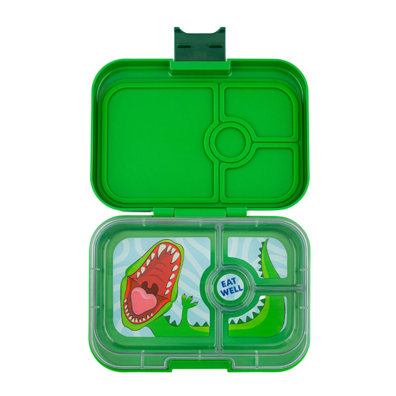 Yumbox Panino 4-vakken Jurassic green / Dinosaur tray