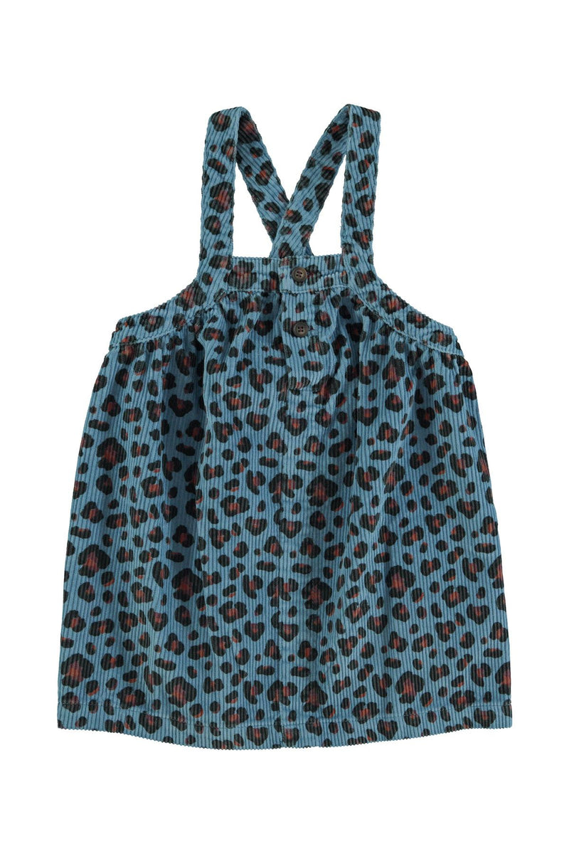 PiuPiuchick Short Dress Blue w/ Animal Print