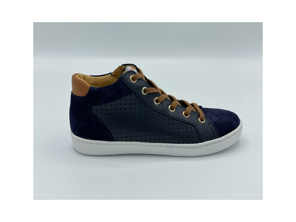 POM D'API - SNEAKER - VETERS MET RITSSLUITING - BLAUW