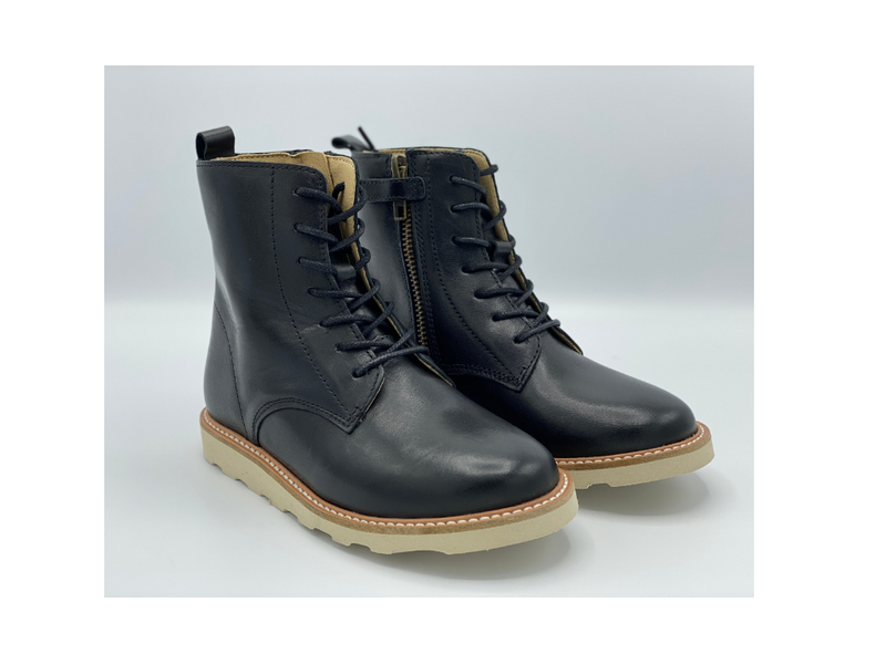 YOUNG SOLES - VETER BOTTINES - RODNEY-  MET RISSLUITING - ZWART