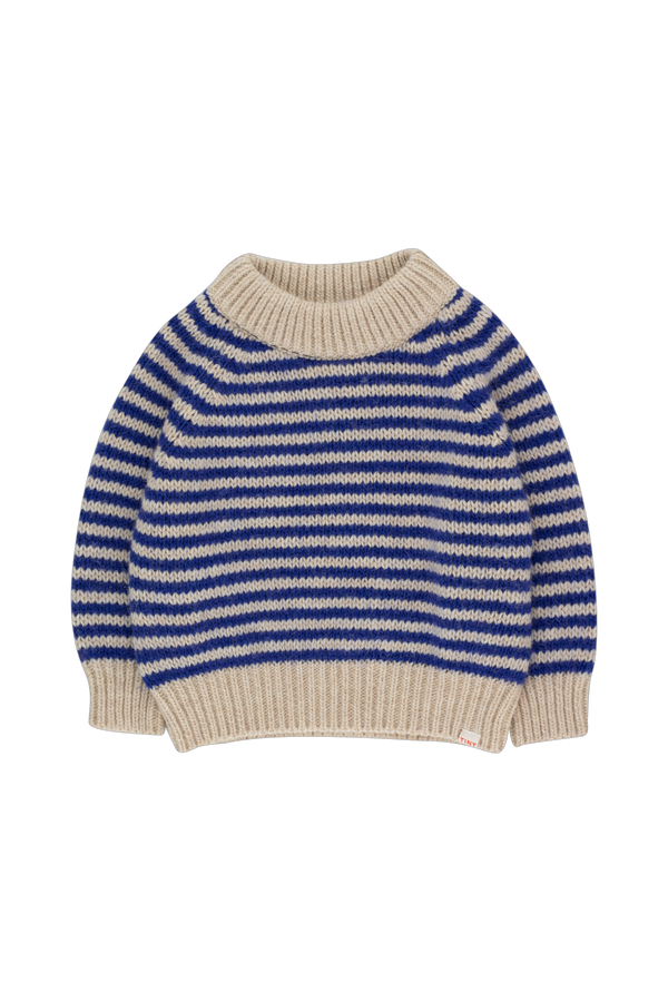 Tiny Cottons Thin Stripes Mockneck Sweater