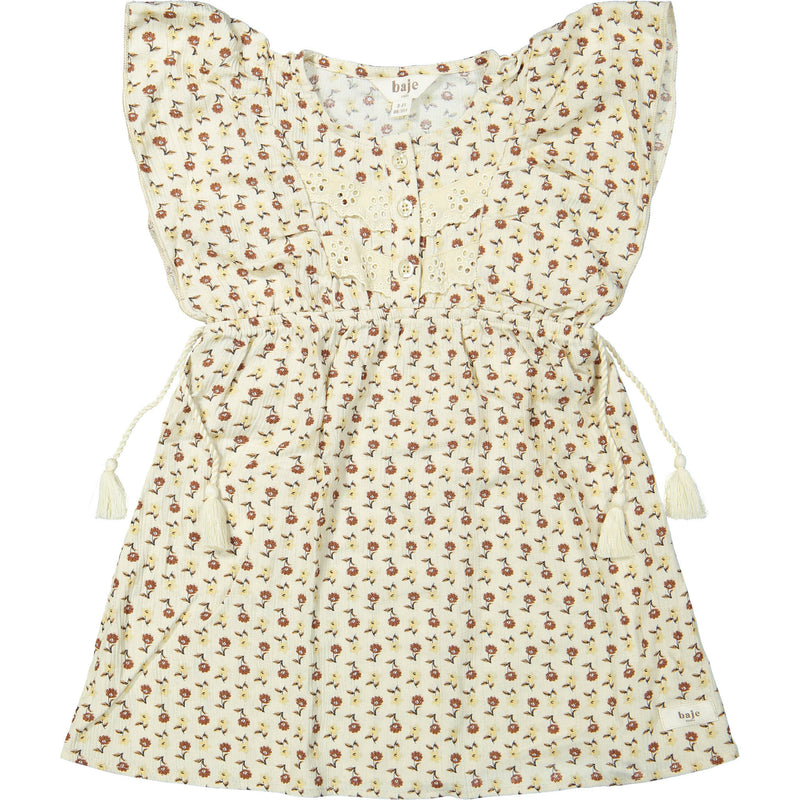 Baje Dress Marmi Lurex Flower Beige
