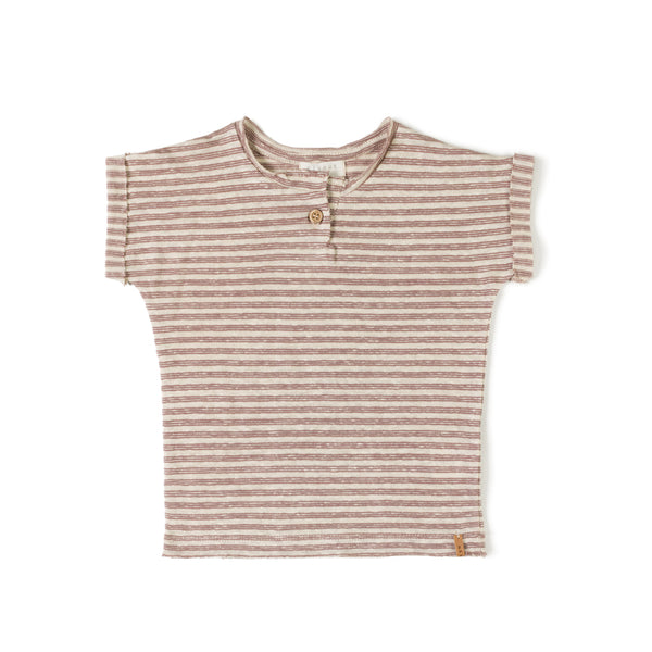 T-SHIRT GRAPE STRIPE