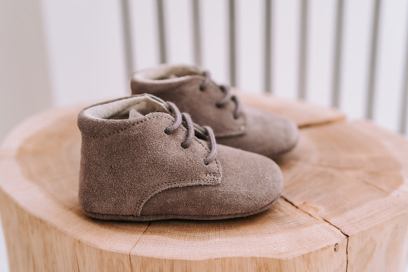 MAVIES - CLASSIC BOOTS - VETERS - TAUPE