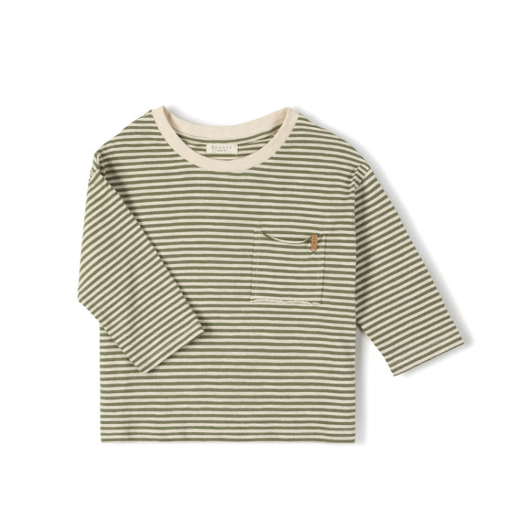 Nixnut Drop Shirt Khaki Stripe