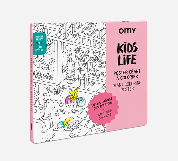 OMY - COLORING POSTER - KIDS LIFE