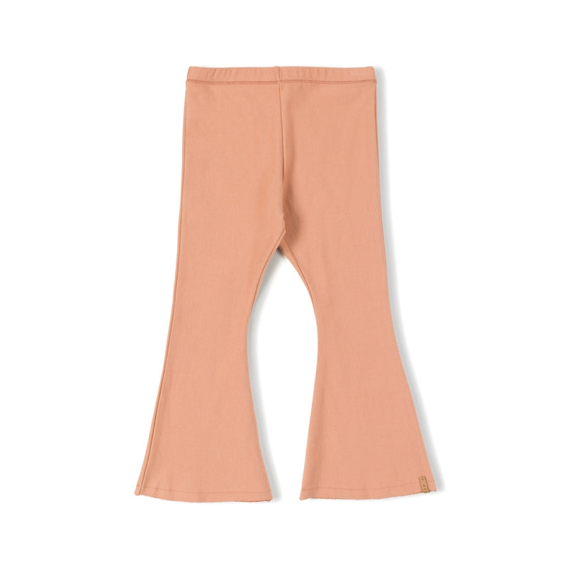 Nixnut Drop Basic Flared Pants Papaya