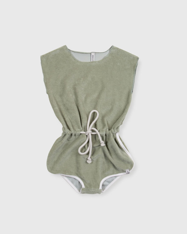 Bonnie & The Gang Jumpsuit Terrycloth Sage