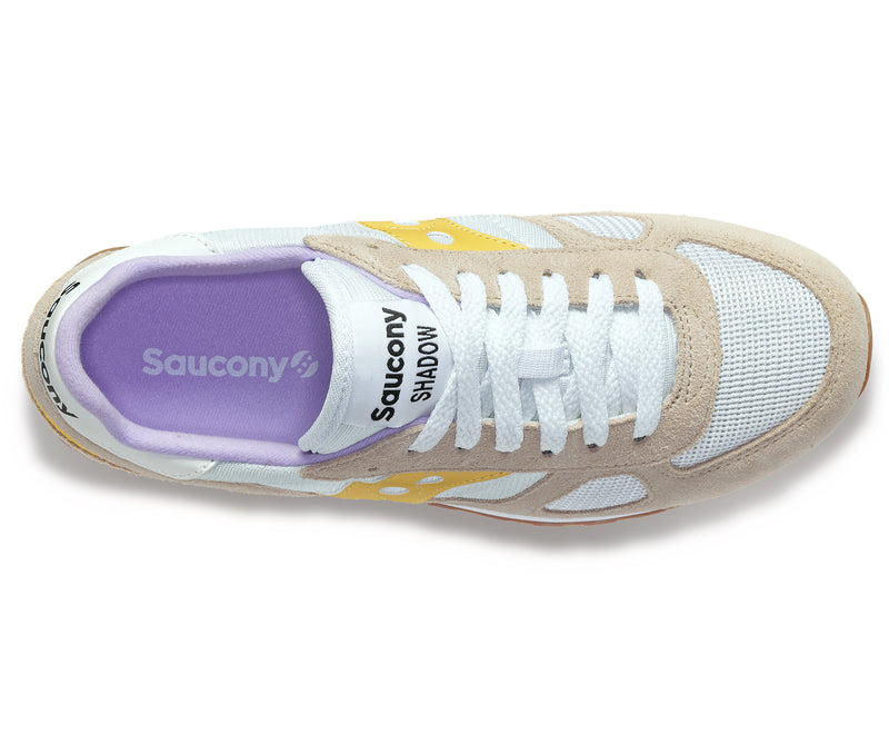 Saucony Sneaker Shadow Original White/Yellow (maat 37-42)
