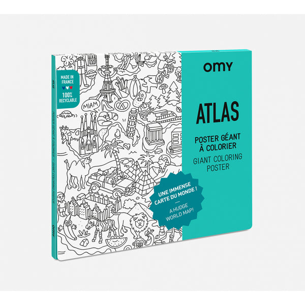 OMY - COLORING POSTER - ATLAS