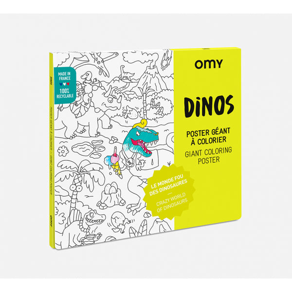 OMY - COLORING POSTER - DINOS