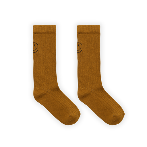 Sproet & Sprout High Socks Smiley Toffee