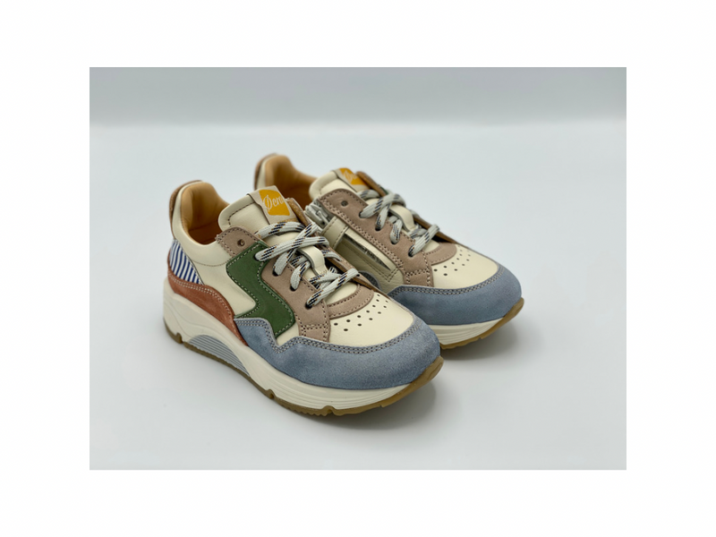 OCRA - SNEAKER - VETER/RITS - MULTI COLOR - BEIGE - NAVY