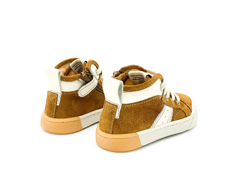 Ocra Camel Eerste Sneaker Met Ritssluiting (maat 21-28)