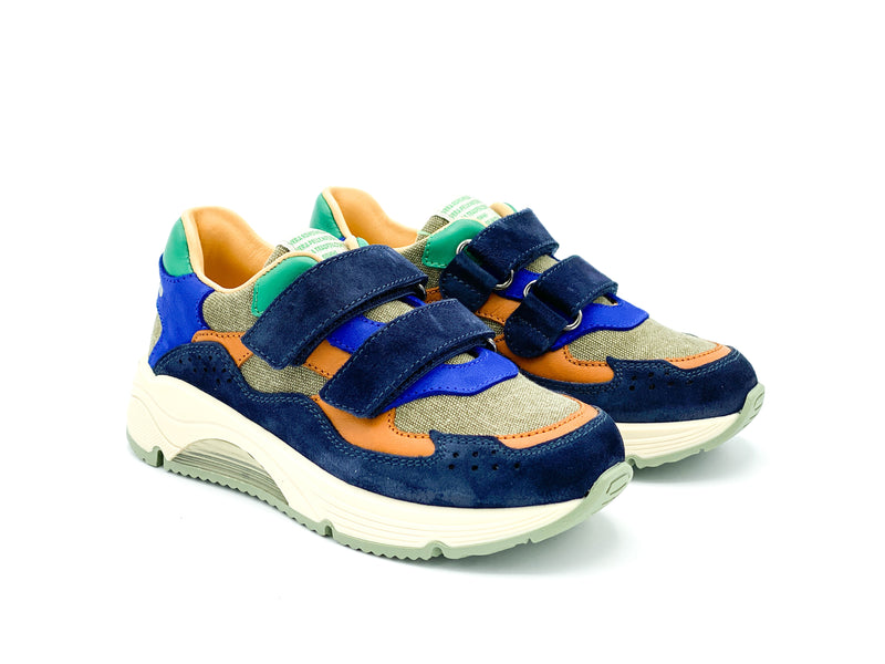 Rondinella Blauwe Runners met velcro