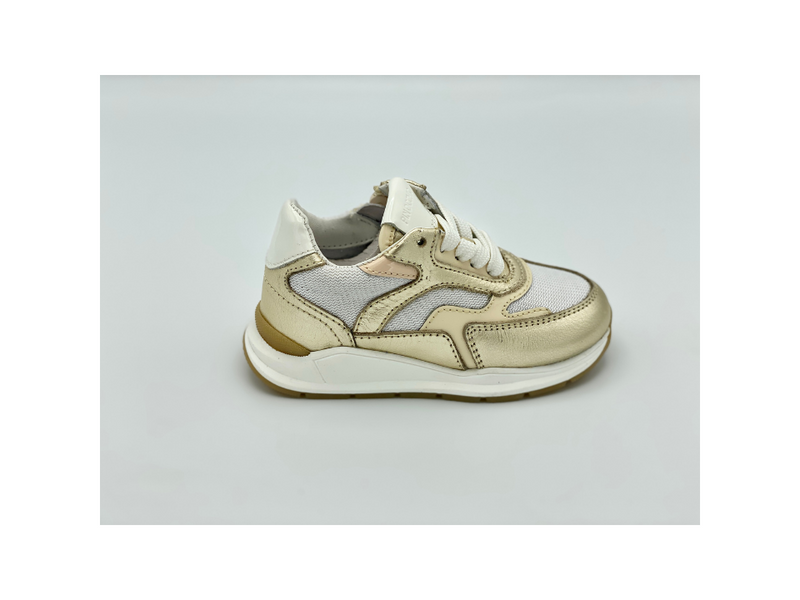 PINNOCHIO - SNEAKER - VETER - RITS - GOLD