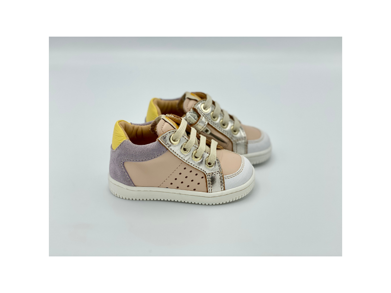 OCRA - EERSTE SNEAKER - VETER/RITS - MULTI COLOR PASTEL